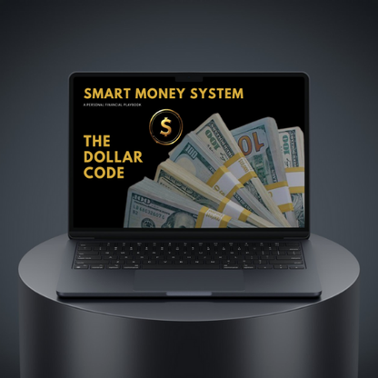 The Dollar Code Smart Money System on laptop
